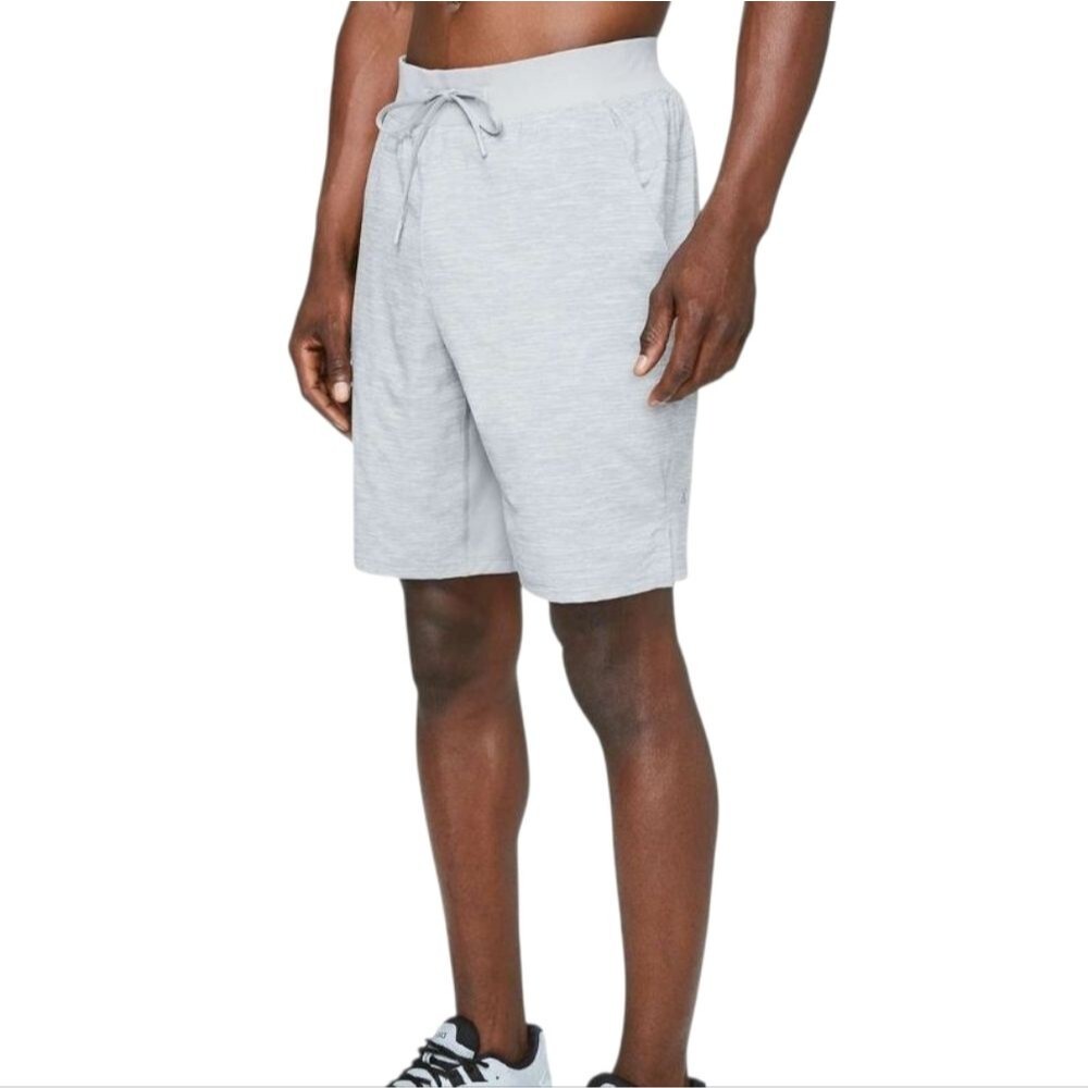 Men's Lululemon T.H.E. Short 9" - Heather Allover Sea Salt Light Cast